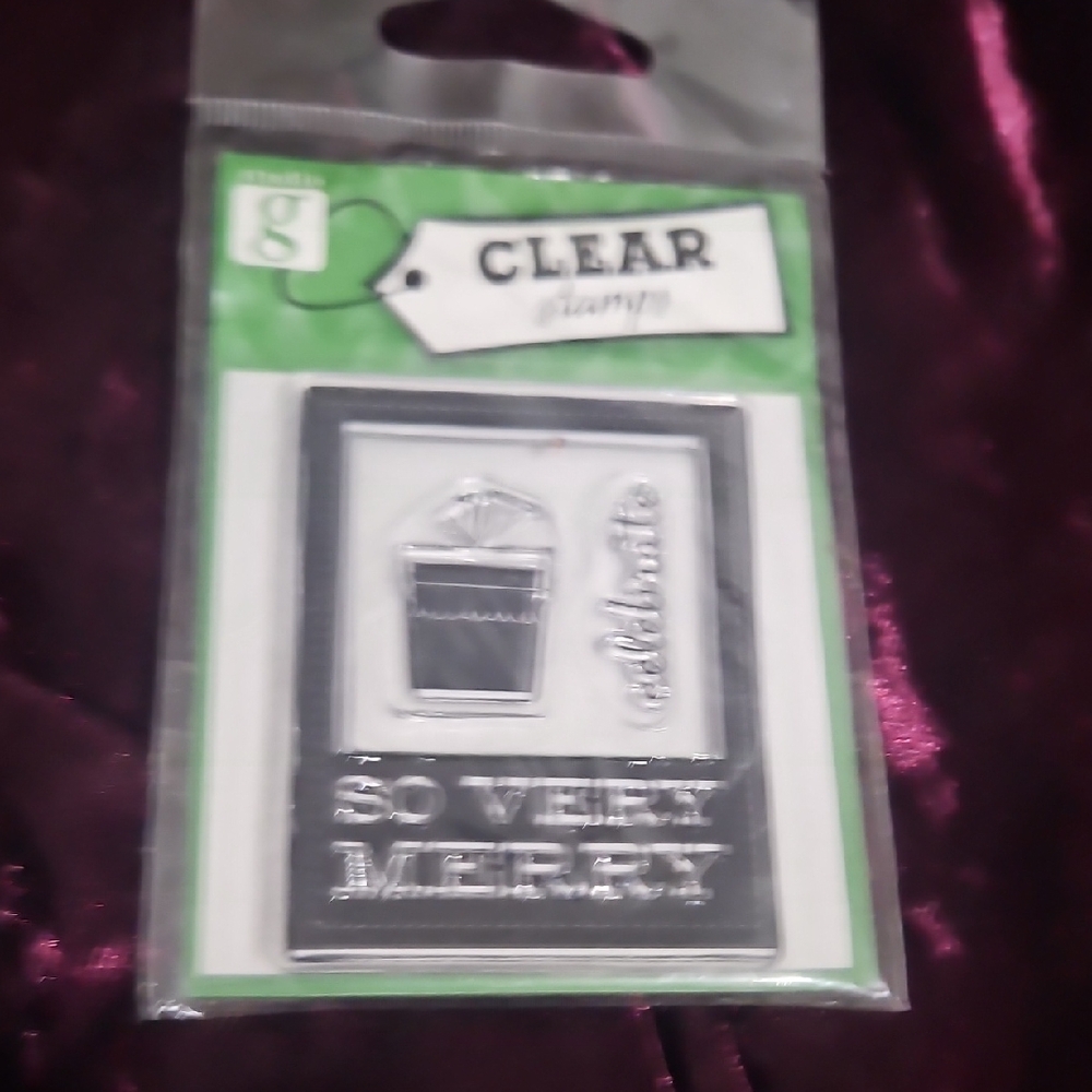 Studio Clear Stamps Set Christmas